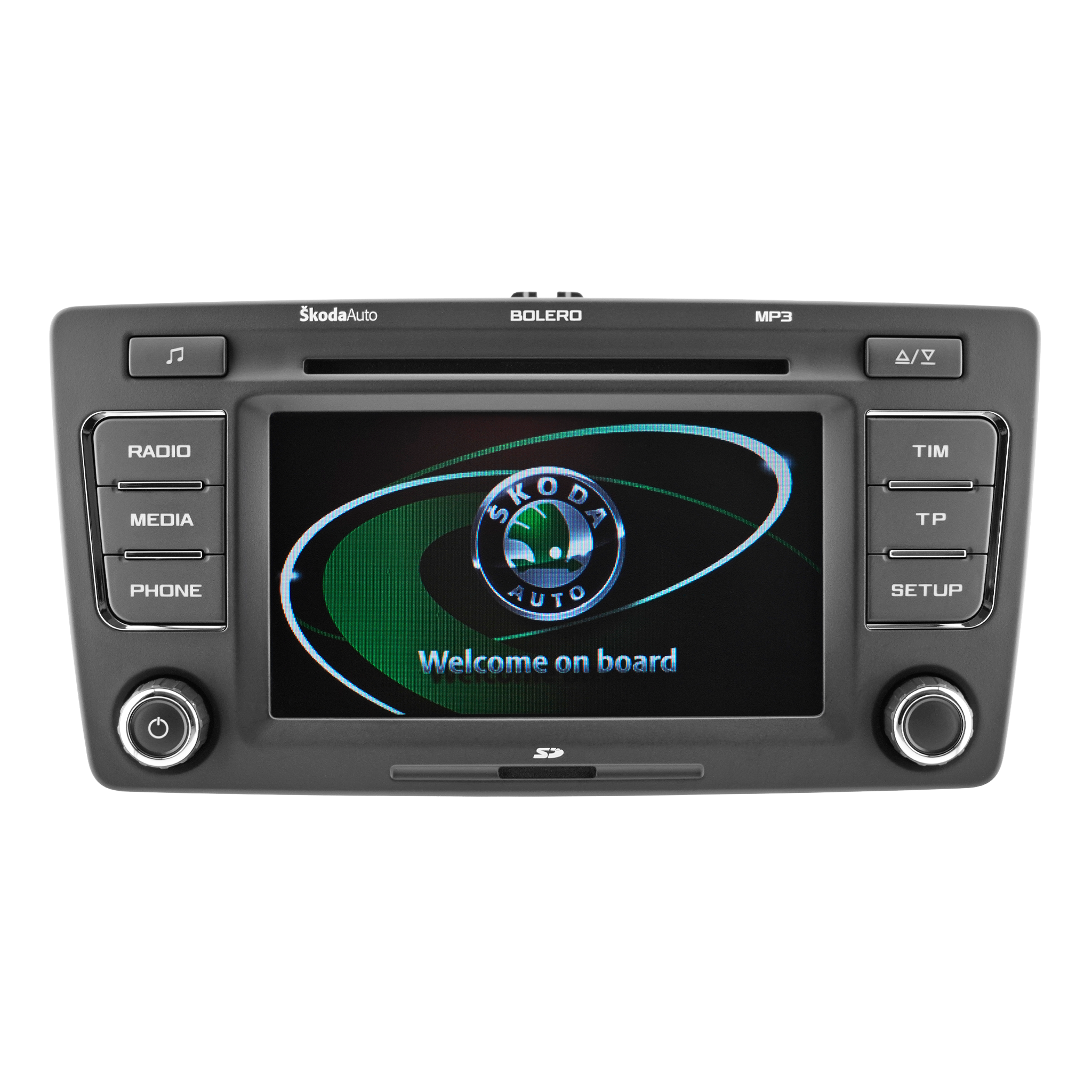 Skoda Bolero Touchscreen 6 Disc Changer Cd Player Car Radio Black Sd Slot Front