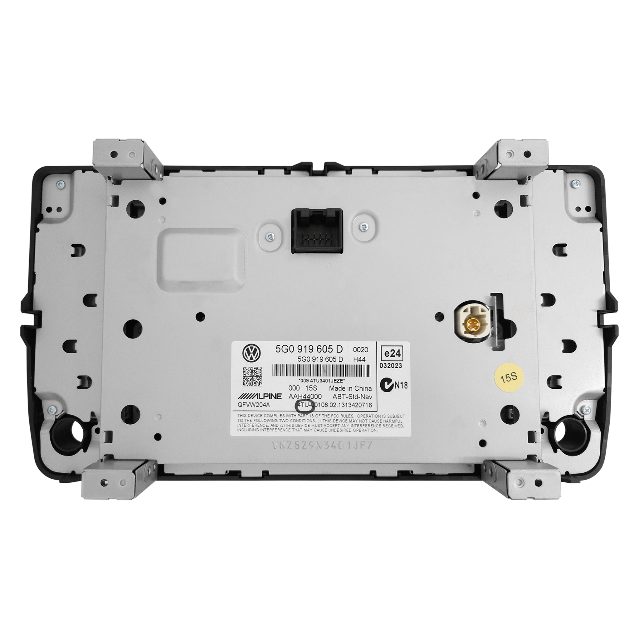 Volkswagen 5G0919605D Navigation Radio 5.8" Touchscreen Display Screen Rear