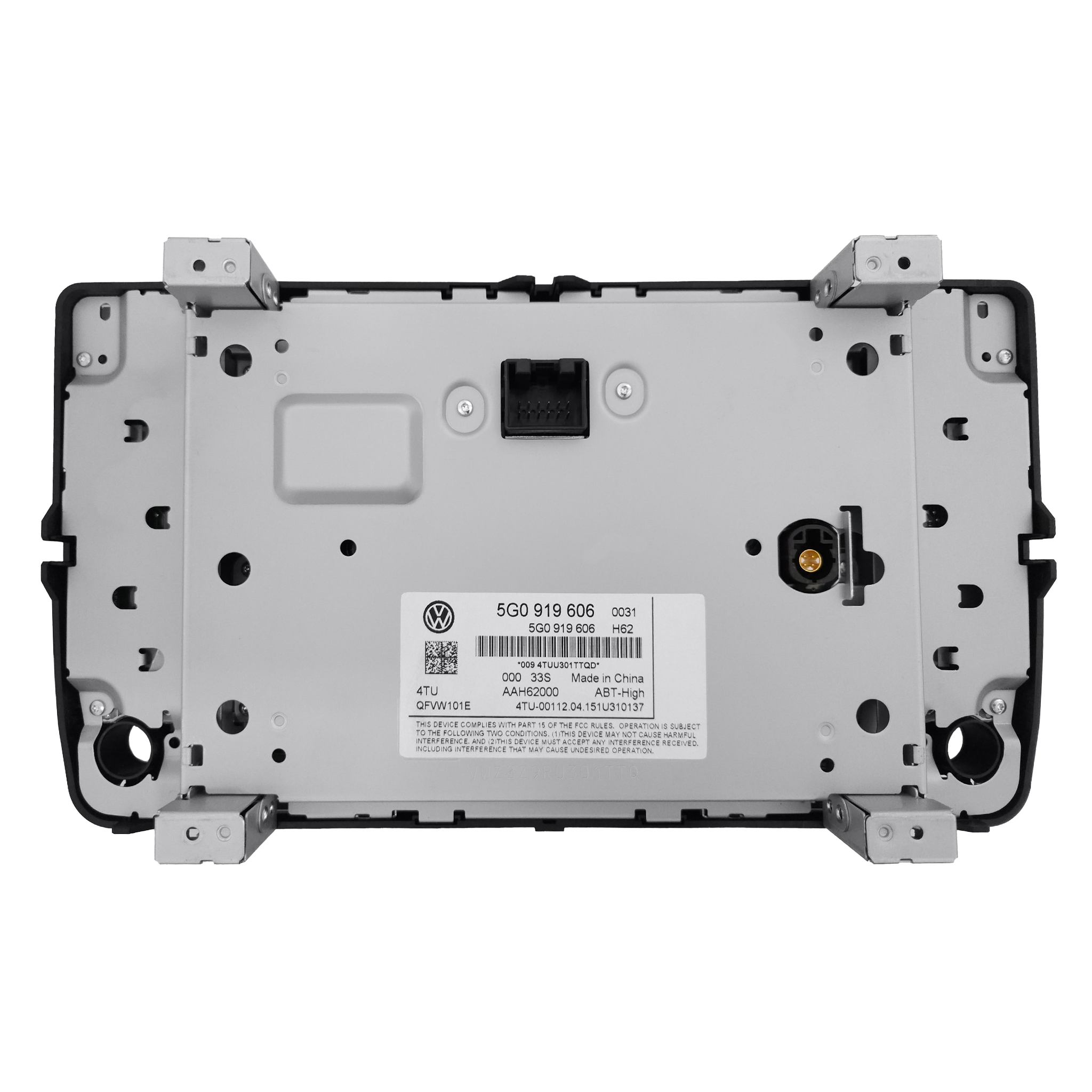 Volkswagen 5G0919606 Navigation Radio 8" Touchscreen Display Screen Rear