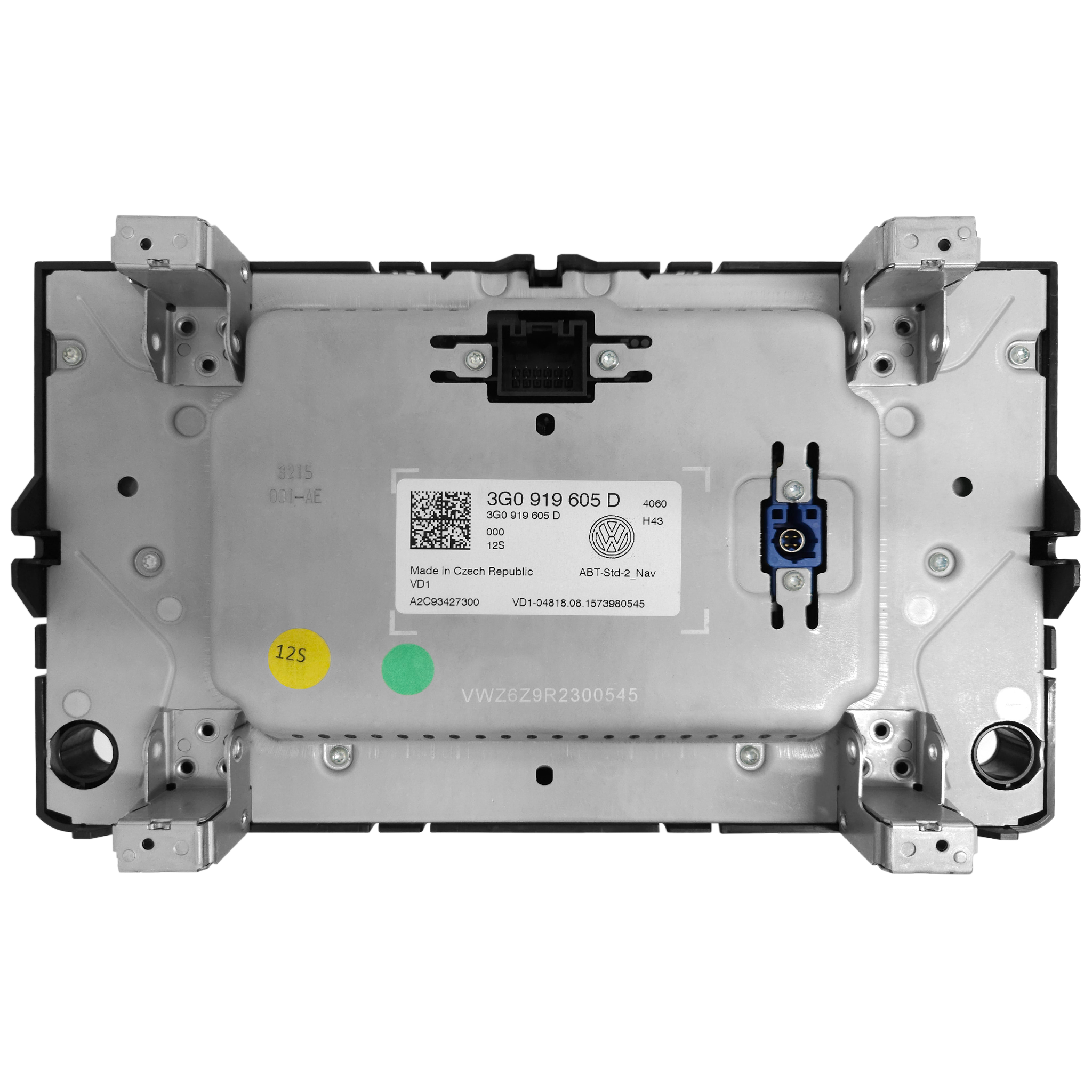 Volkswagen Golf MK7 3G0919605D Navigation Radio 6.5" Touchscreen Display Screen Rear