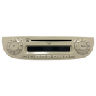 Fiat 500 Cream MP3 CD Player Car Radio Front